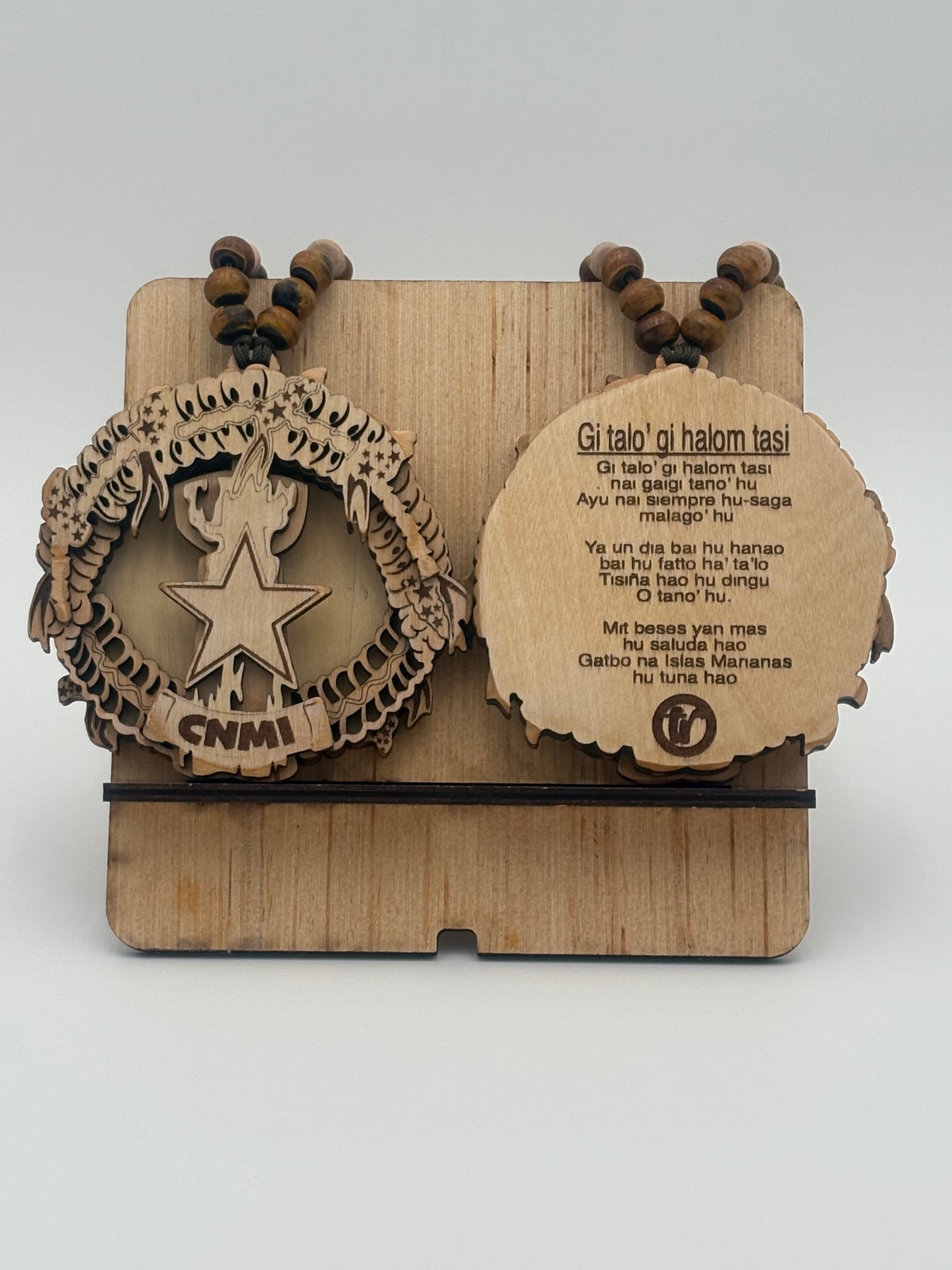 CNMI Wood Car Hangers (Saipan Pledge)